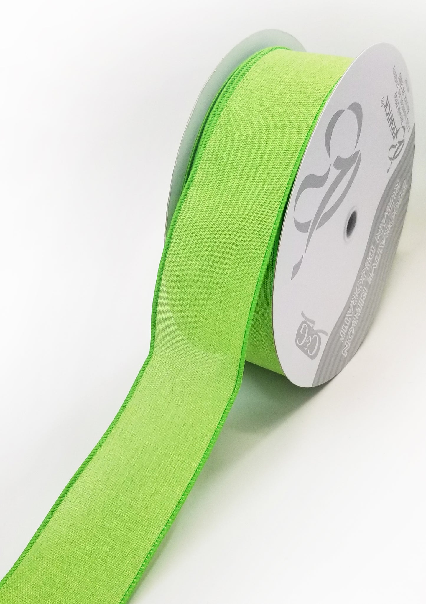 2.5" Lime Green Solid Ribbon | 50 Yards - Designer DIY