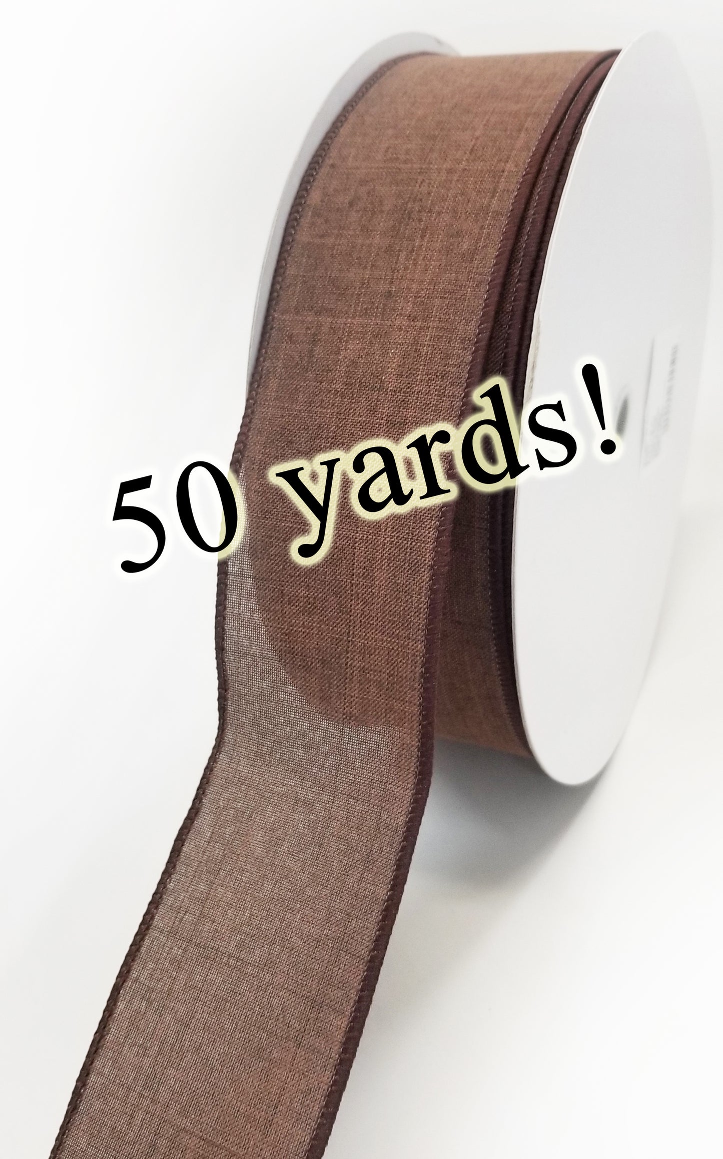 2.5" Brown Solid Ribbon | 50 Yards - Designer DIY