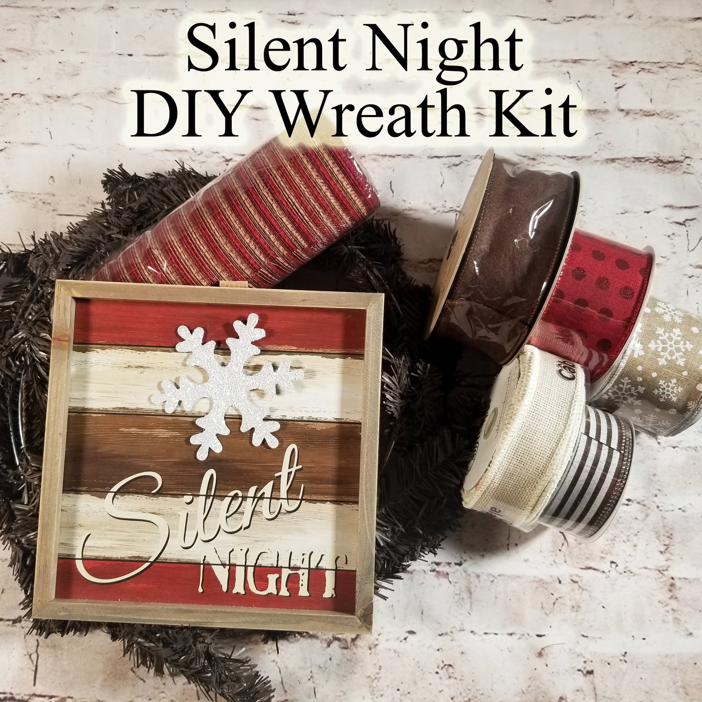 Silent Night DIY Wreath Kit | Class Kit - Designer DIY