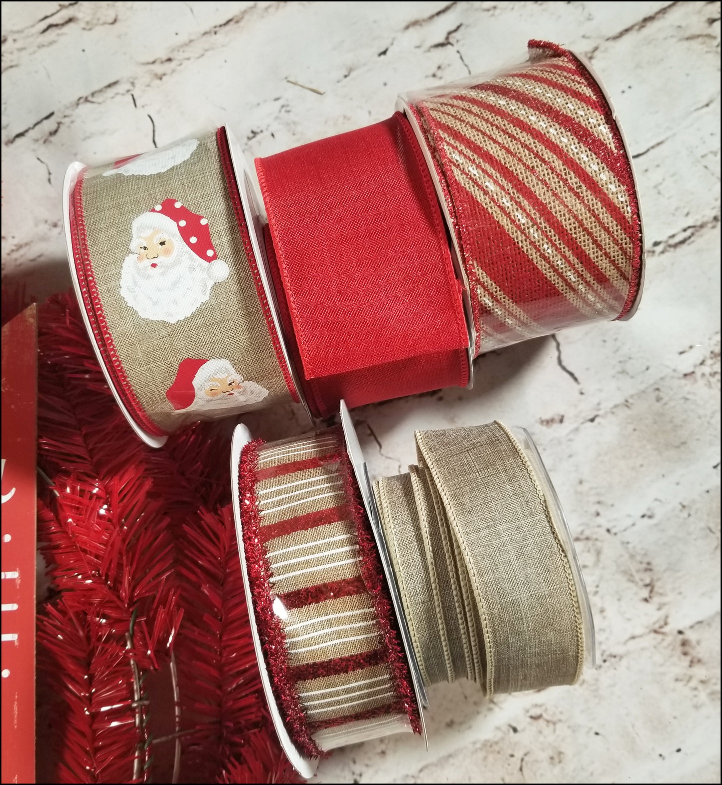 Santa DIY Wreath Kit | Class Kit - Designer DIY
