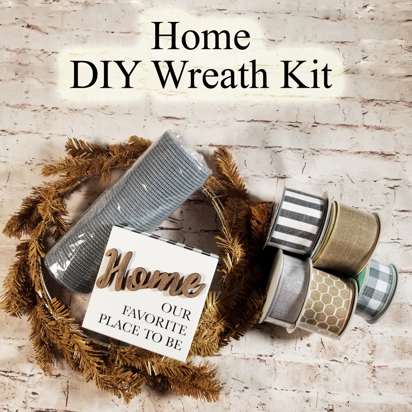 Home DIY Wreath Kit | Class Kit - Designer DIY
