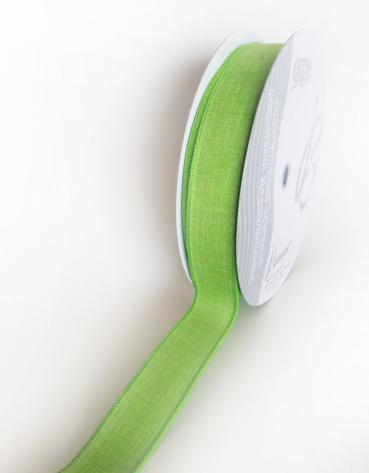 1.5" Lime Green Solid Ribbon | 50 Yards Side Roll