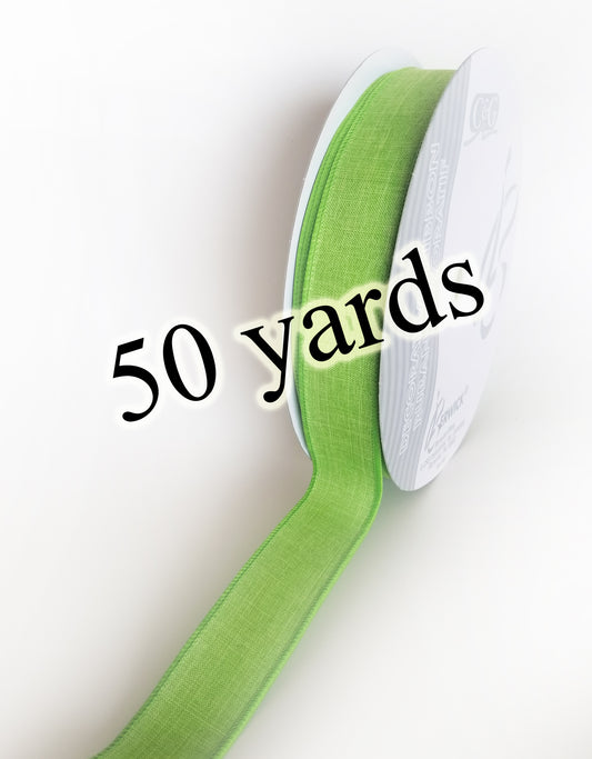 1.5" Lime Green Solid Ribbon | 50 Yards