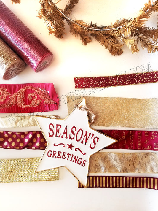 Season's Greetings DIY Wreath Kit - Designer DIY