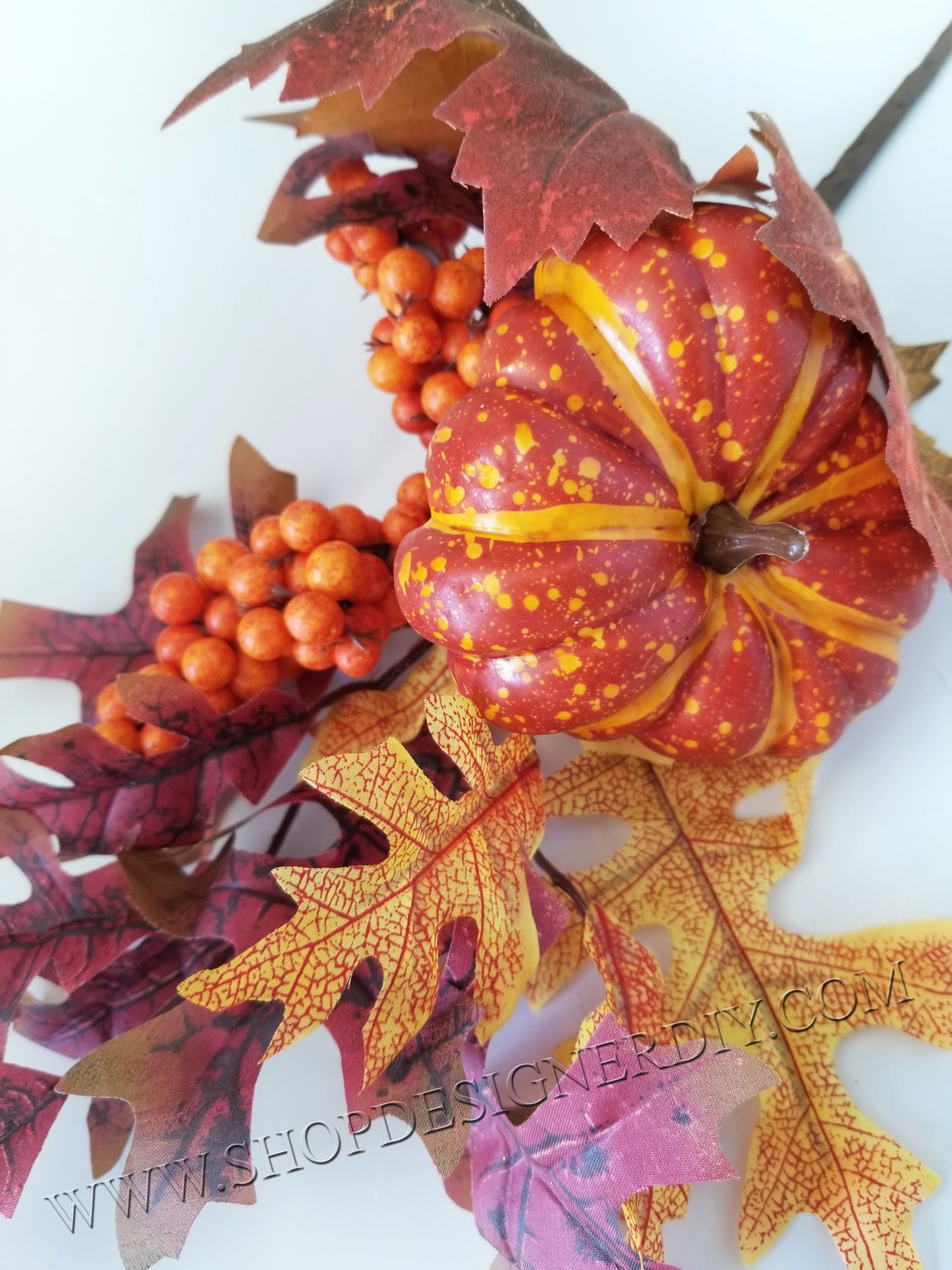Fall Pumpkin Maple Leaf Pick - Designer DIY