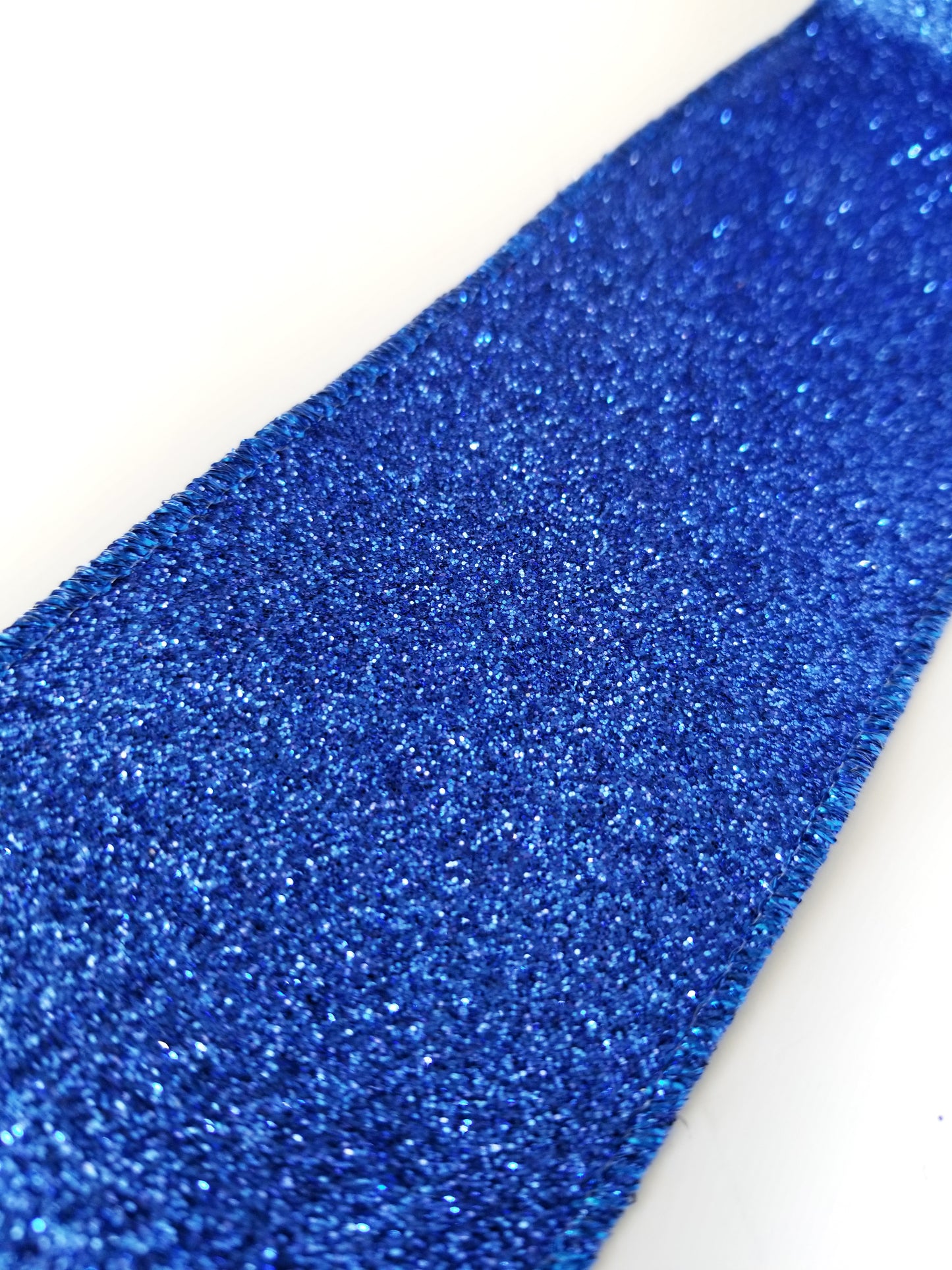 2.5" Royal Blue Glitter DESIGNER Ribbon - Designer DIY