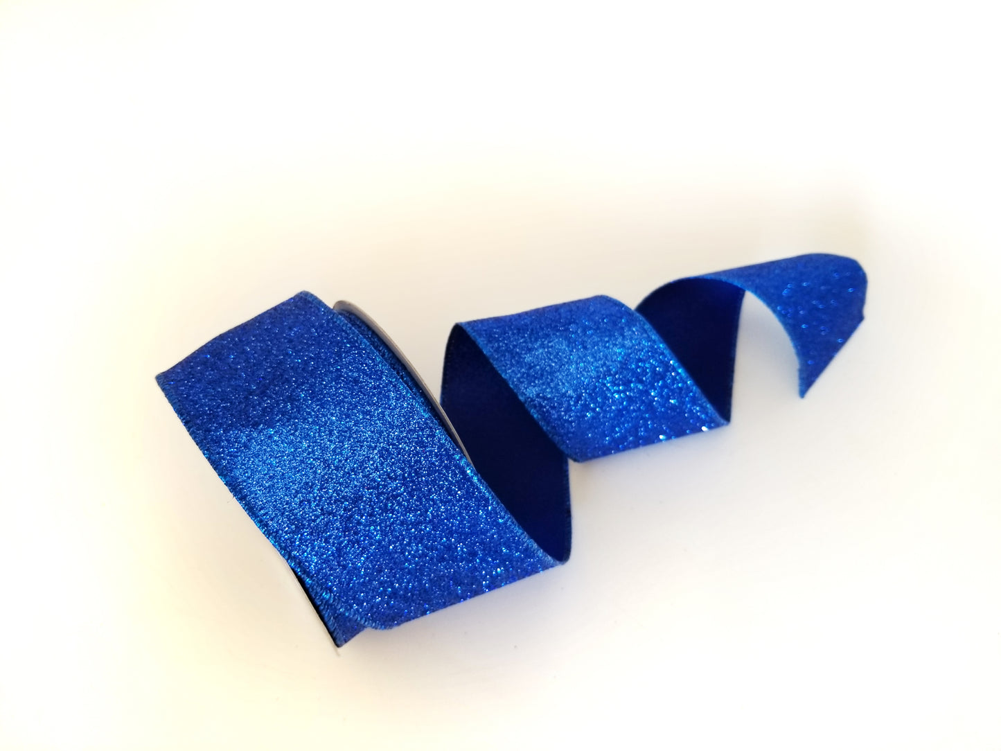 2.5" Royal Blue Glitter DESIGNER Ribbon - Designer DIY