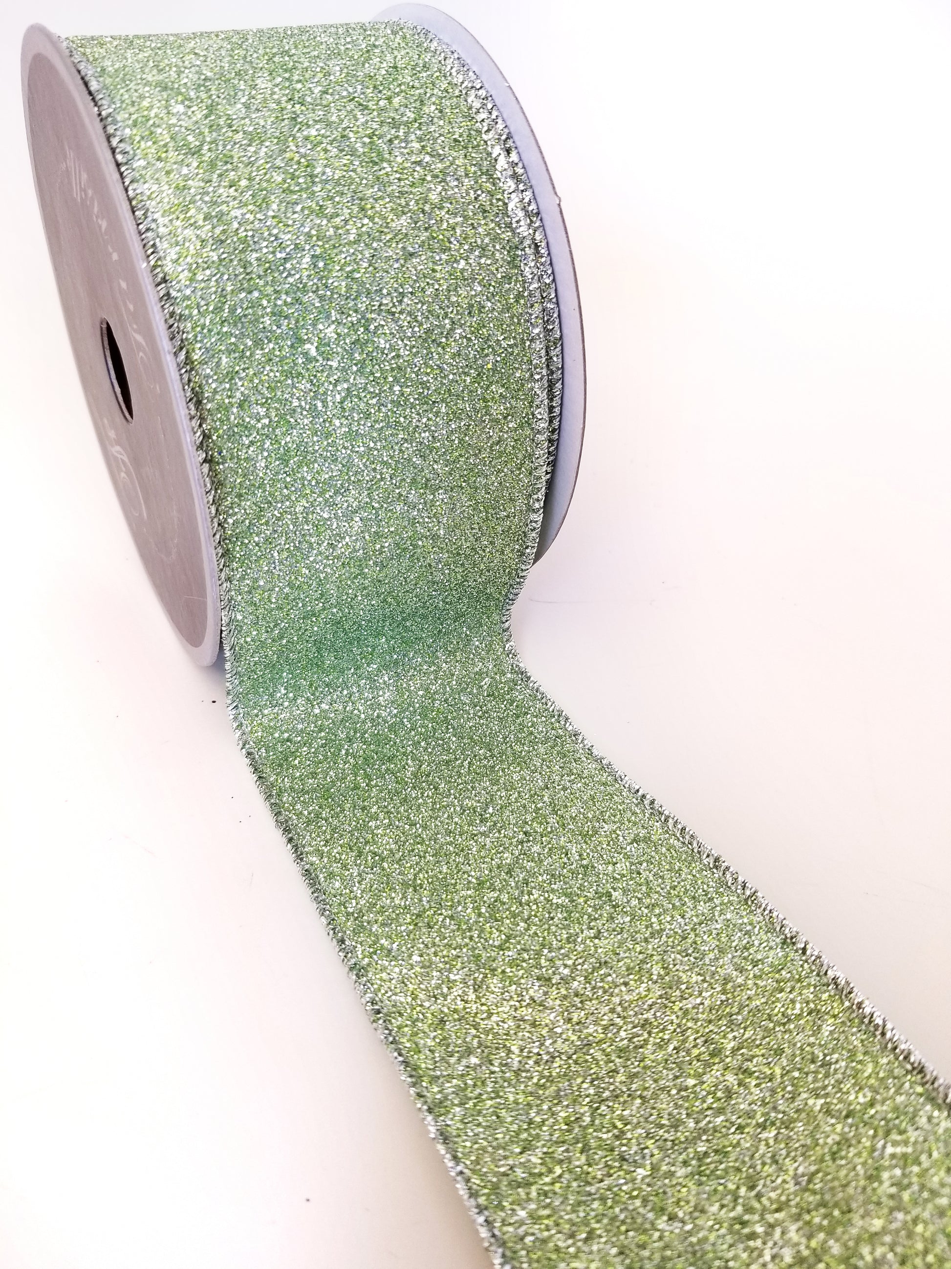2.5" Mint Glitter DESIGNER Ribbon - Designer DIY