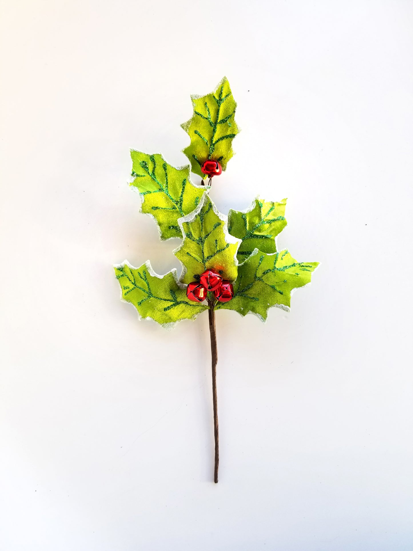 Velvet Holly Leaf Pick - Designer DIY