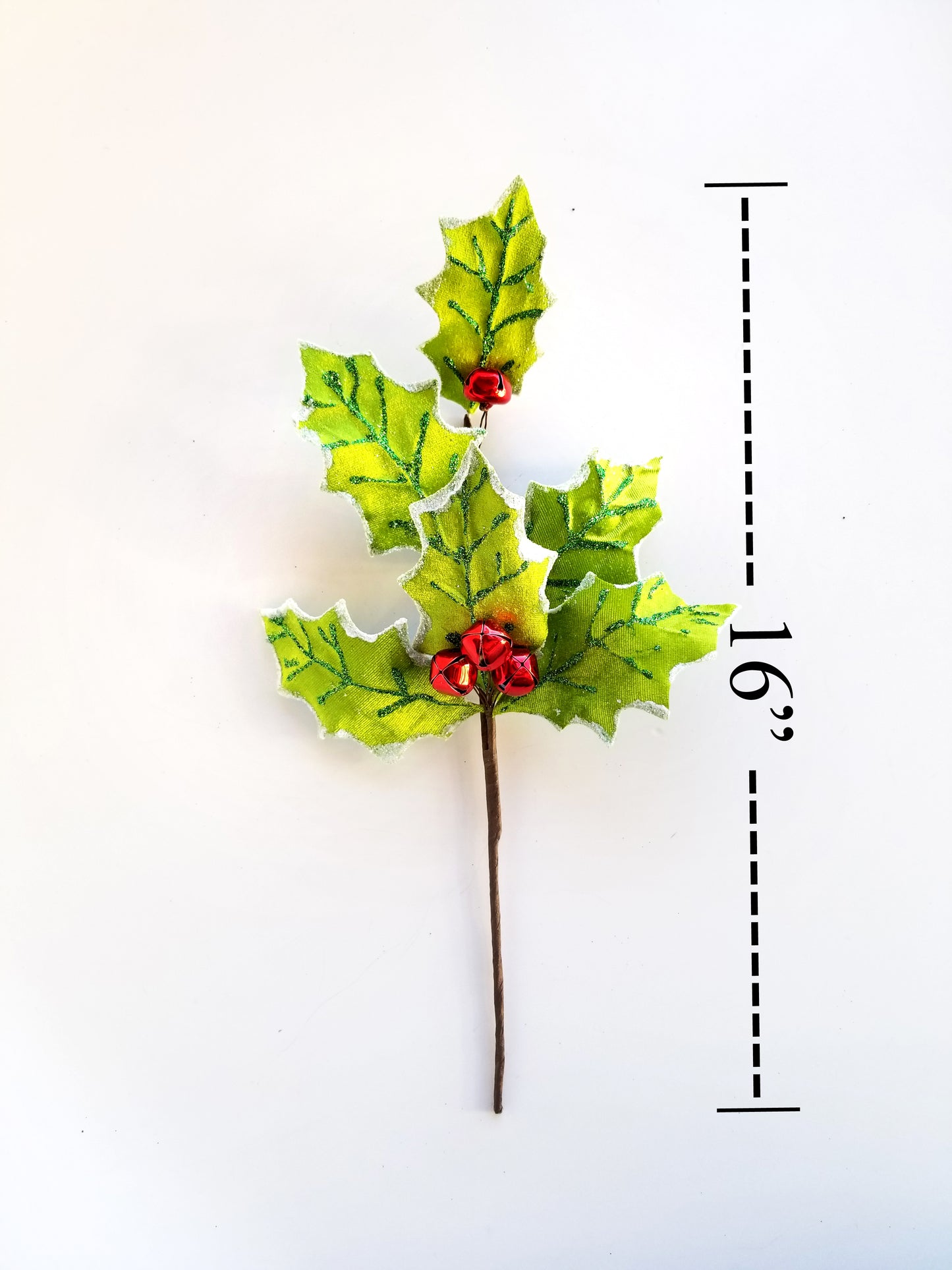 Velvet Holly Leaf Pick - Designer DIY