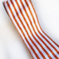 2.5" Orange Glitter Stripe DESIGNER Ribbon - Designer DIY