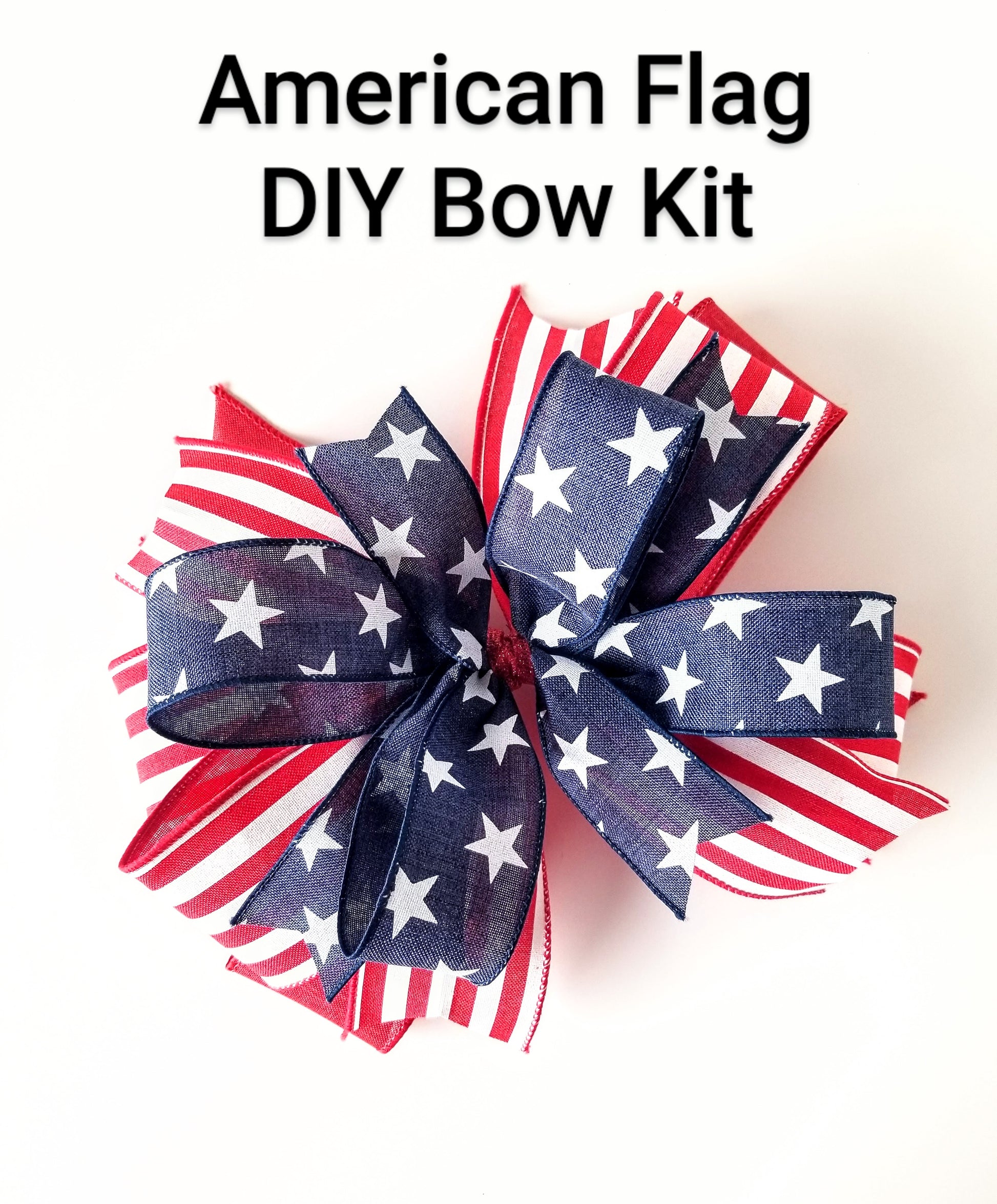 American Flag DIY Bow Kit - Designer DIY