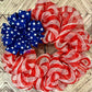 American Flag DIY Wreath Kit | Royal, Red, White - Designer DIY