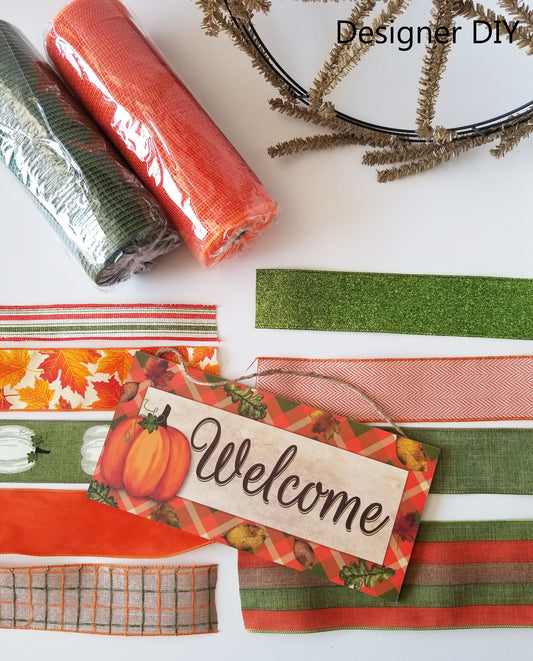 Welcome Fall DIY Wreath Kit - Designer DIY