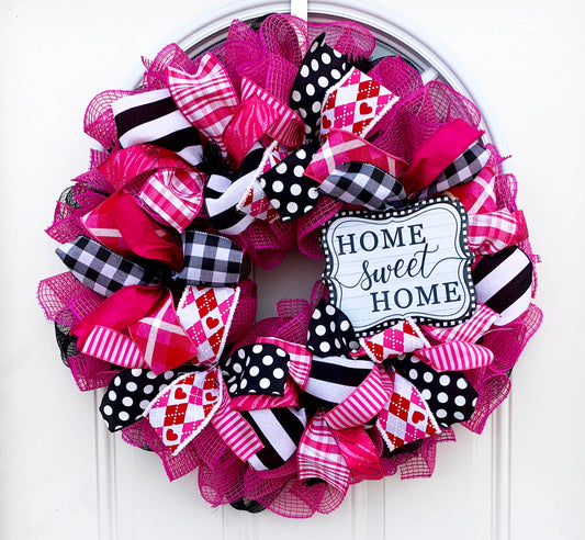 Valentine's Wreath | Home Sweet Home - Designer DIY