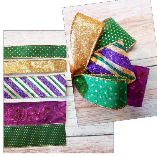 Mardi Gras Bow Kit - Designer DIY