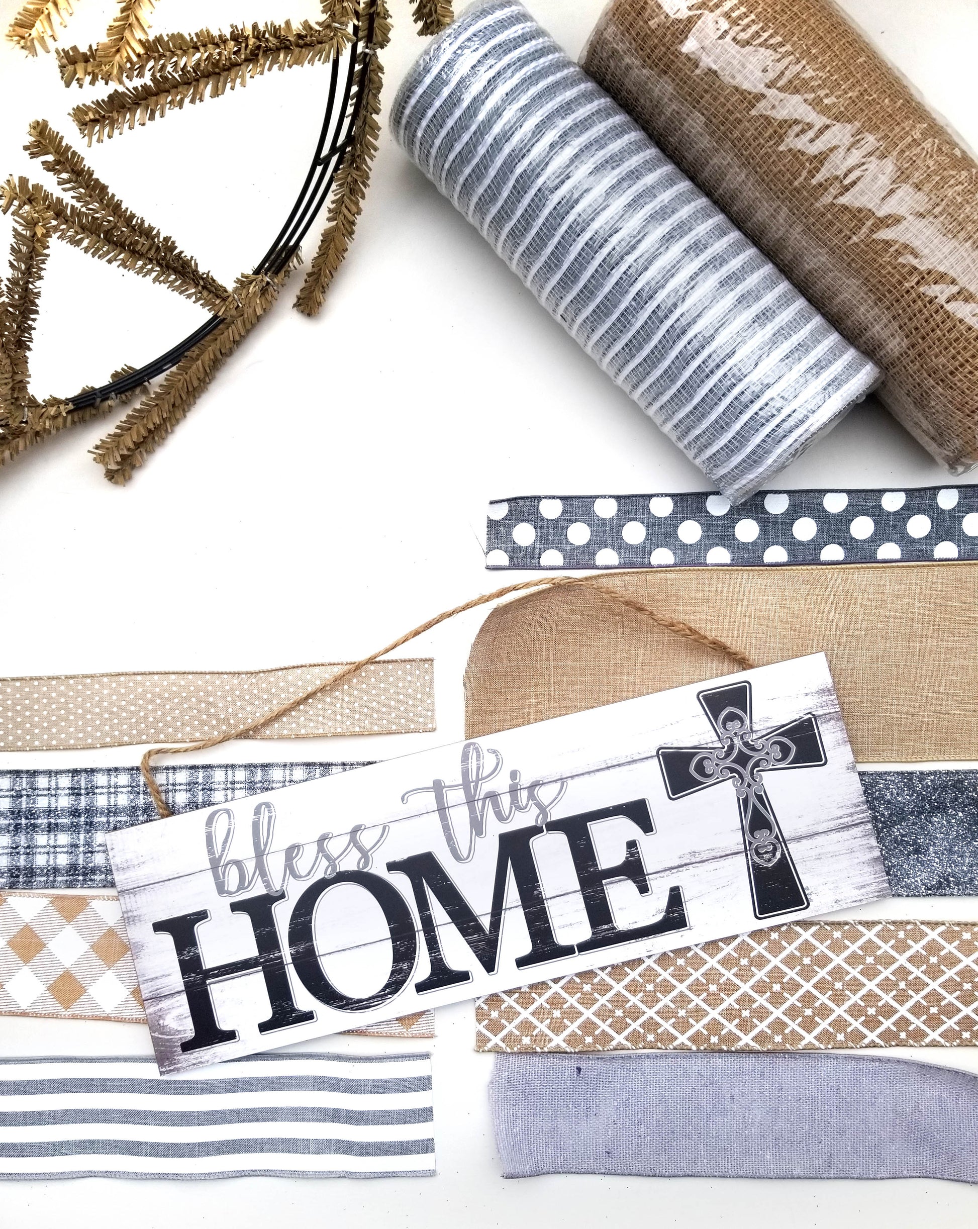 Bless This Home Wreath Kit - Designer DIY