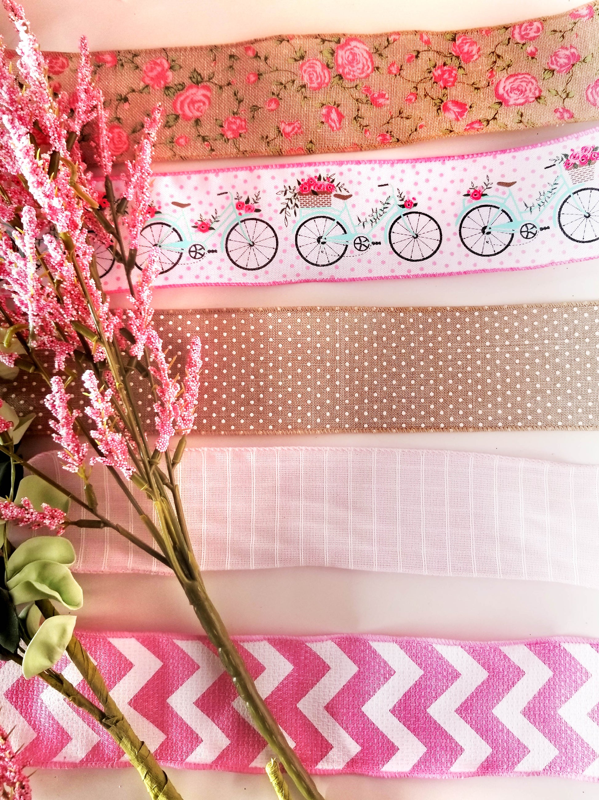 Pink Floral Eucalyptus Wreath Kit - Designer DIY