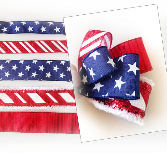 Patriotic Bow Kit - Designer DIY