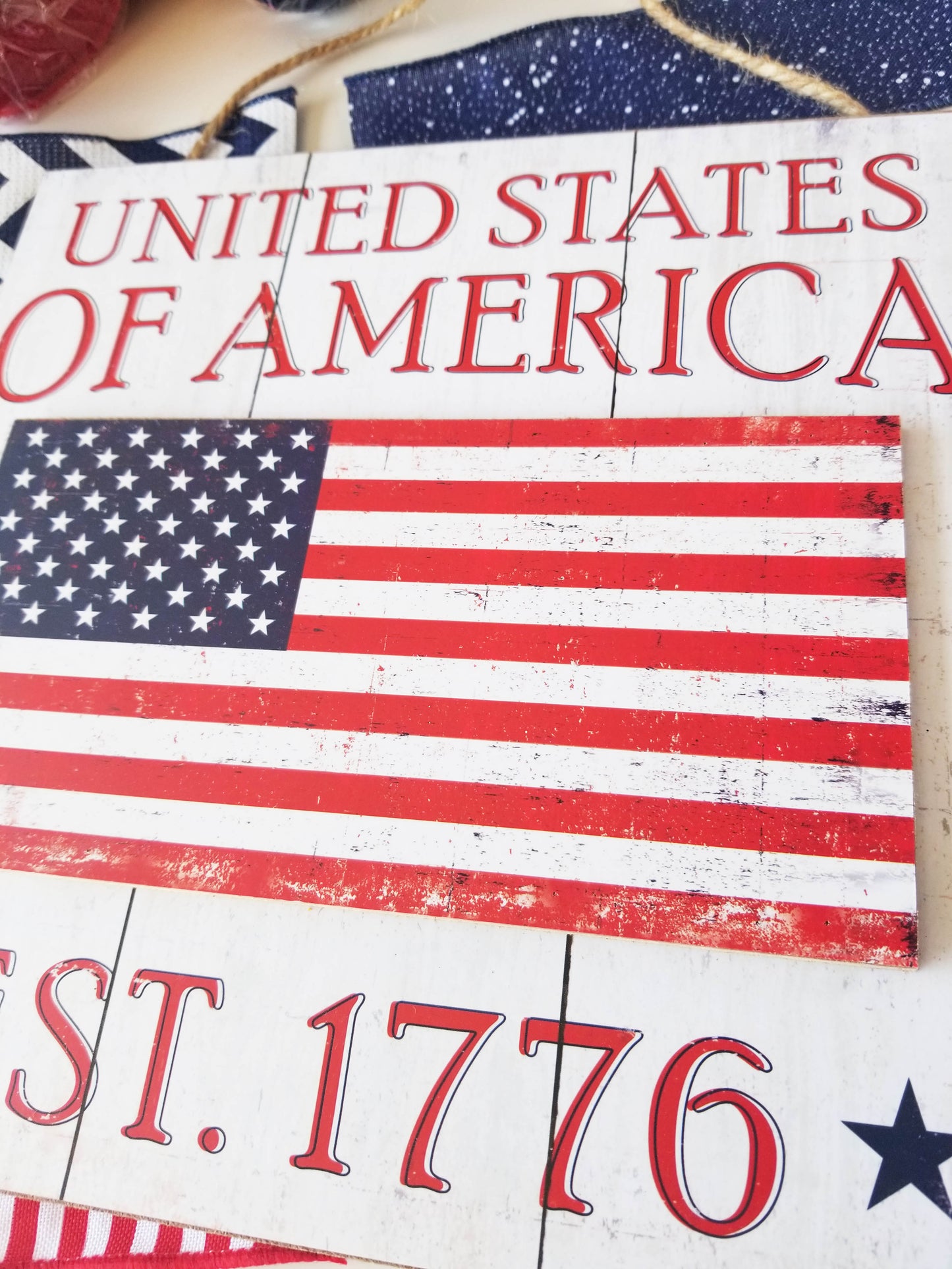 America Patriotic Wreath Kit - Designer DIY