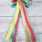 Spring Floral Handmade Bow - Designer DIY