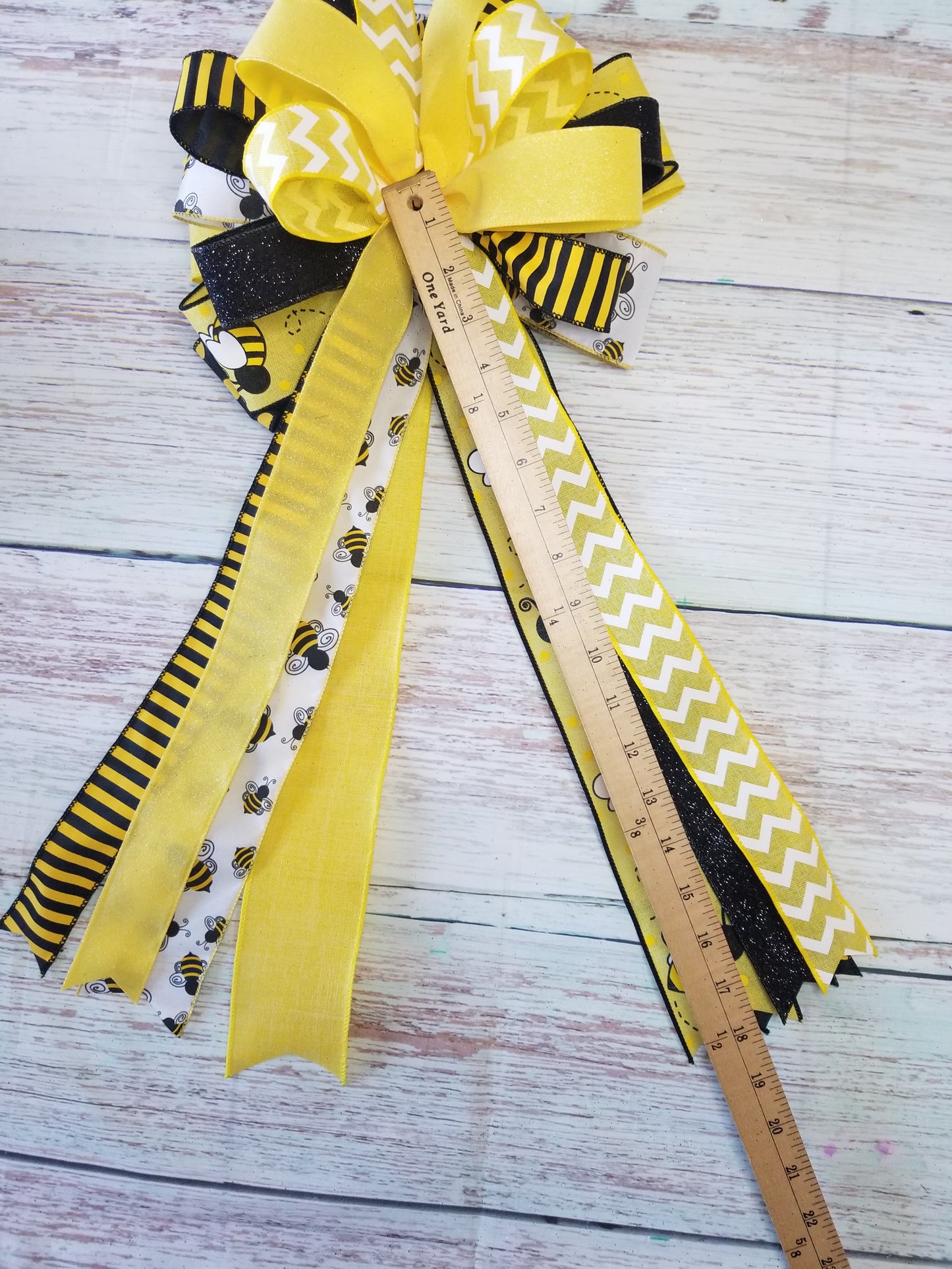 Bumble Bee Handmade Bow - Designer DIY