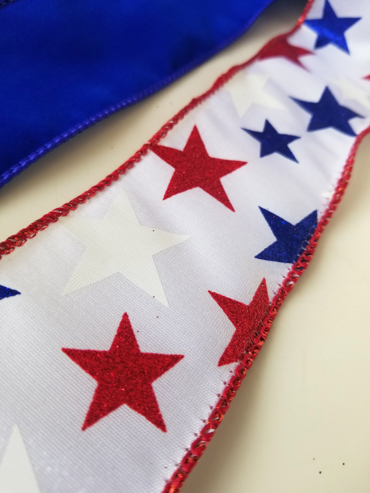 Ribbon Collection | White Stars & Stripes - Designer DIY