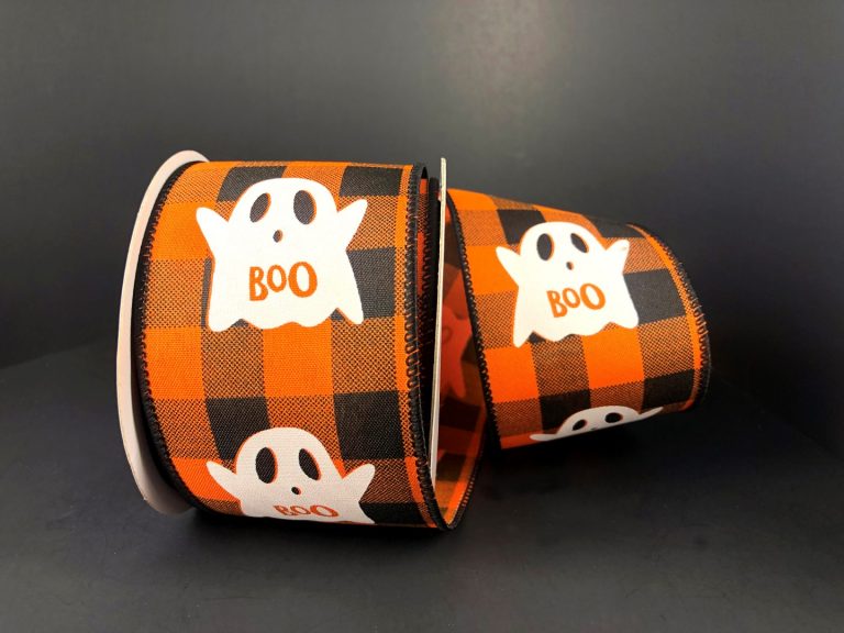 2.5" Halloween Ghost Ribbon - Designer DIY