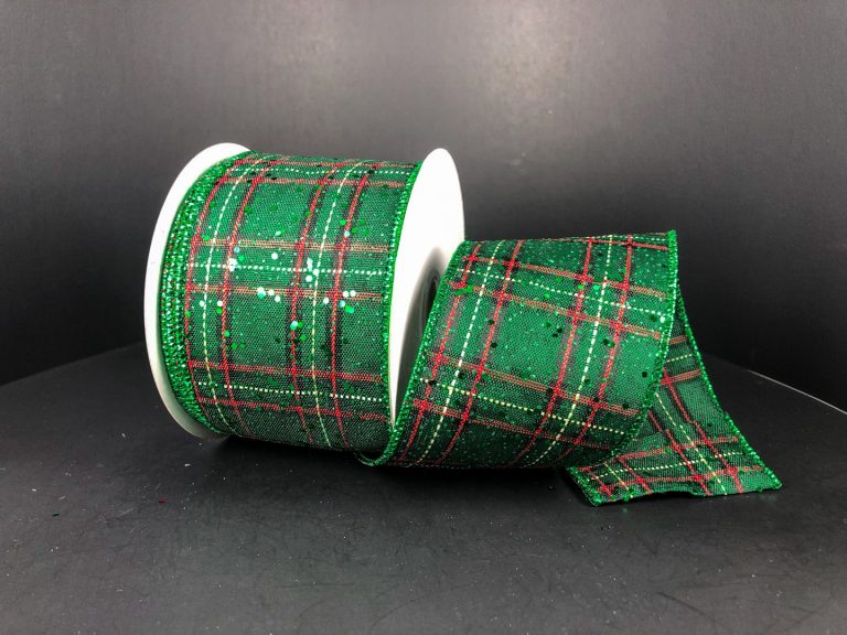 2.5" Christmas Plaid Ribbon - Designer DIY