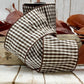 4" Brown & White Check DESIGNER Ribbon - Designer DIY