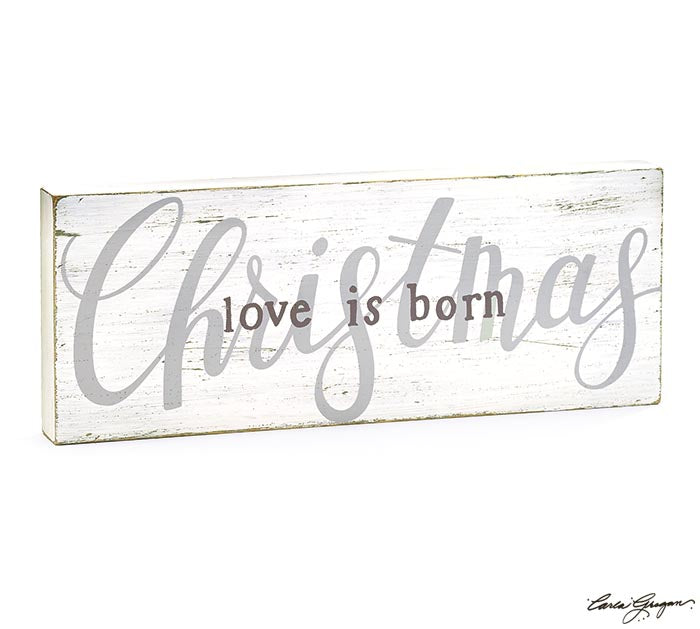 Love is Born Christmas Wood Sign - Designer DIY