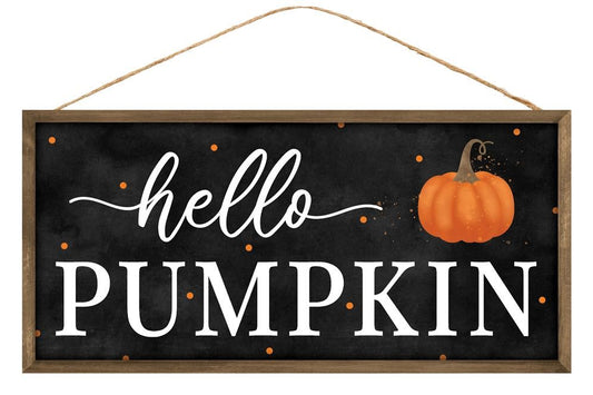 Hello Pumpkin Sign - Designer DIY