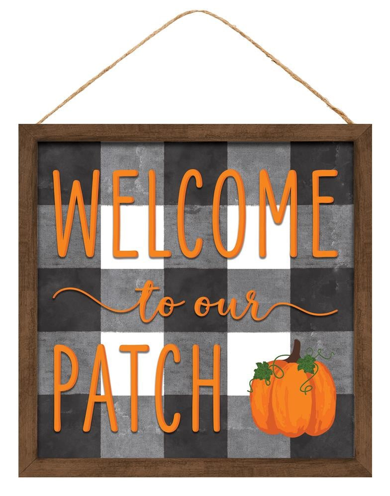 Welcome To Our Patch Sign - Designer DIY