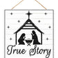 Christmas Nativity Sign - Designer DIY