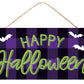 Happy Halloween Sign | Purple & Lime - Designer DIY