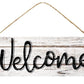 Welcome White Sign - Designer DIY