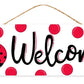 Welcome Ladybug Sign - Designer DIY