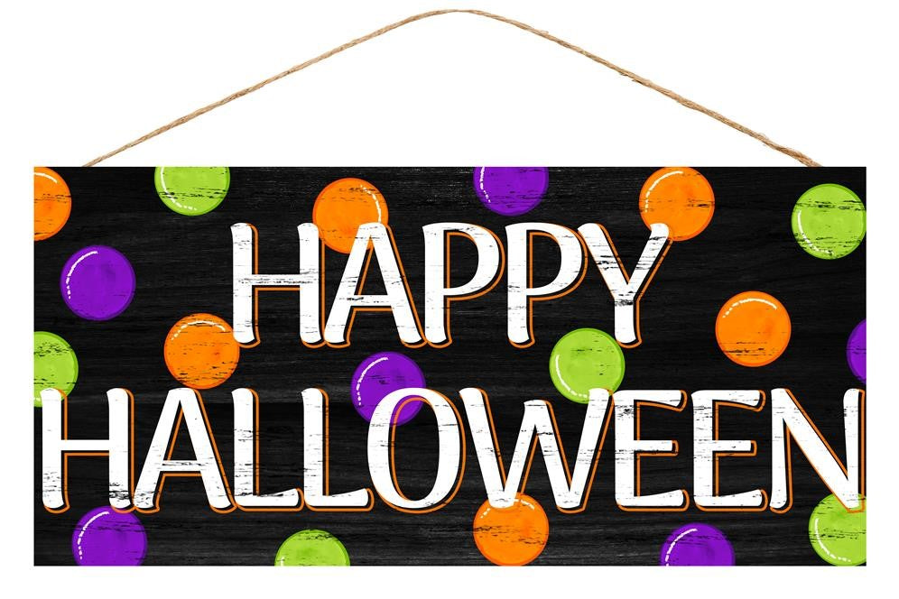Happy Halloween Polka Dot Sign - Designer DIY