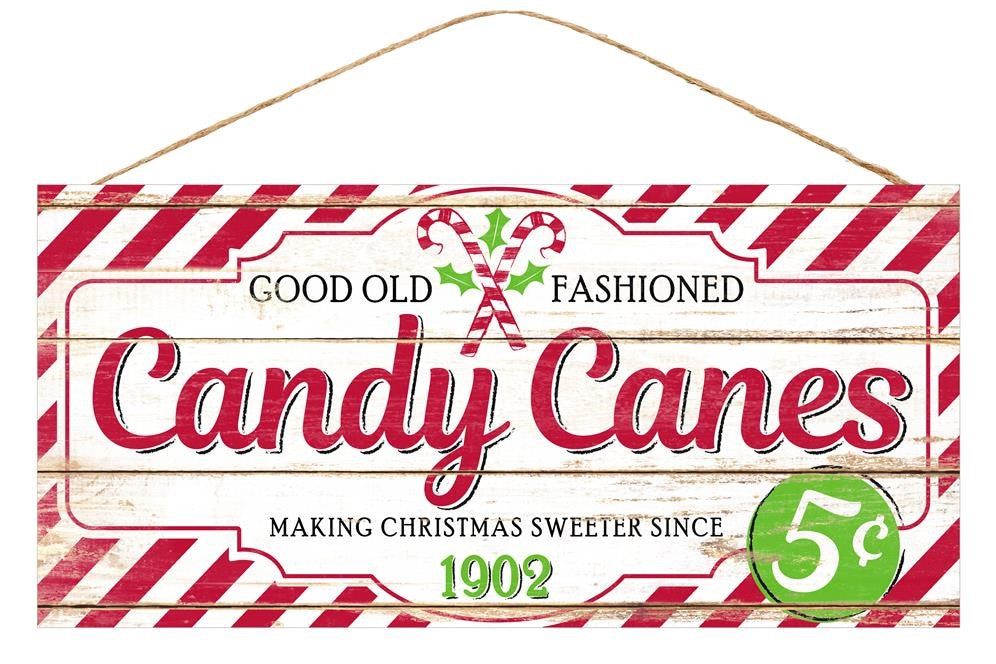Candy Cane Christmas Sign - Designer DIY