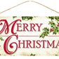 Merry Christmas Holly Sign - Designer DIY