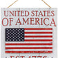 Patriotic Flag Sign | United State of America - Designer DIY