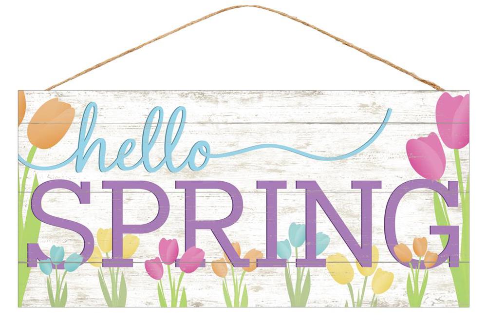 Hello Spring Sign - Designer DIY