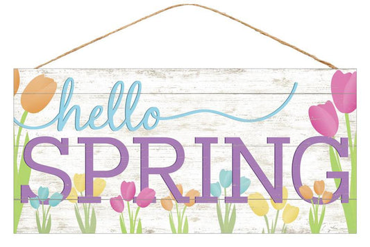 Hello Spring Sign - Designer DIY