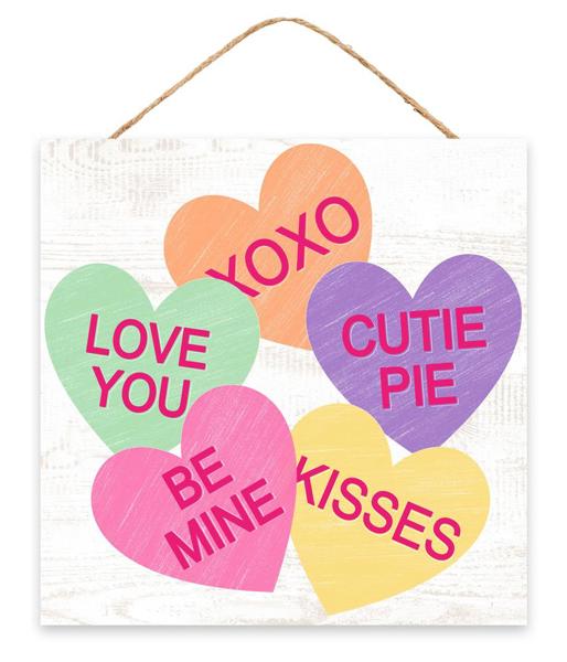Valentine Candy Heart Sign - Designer DIY