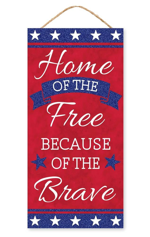 Patriotic Sign | Home of the Free - Designer DIY