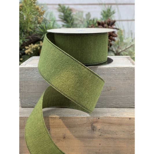 2.5" Green DESIGNER Ribbon | Spruce - Designer DIY