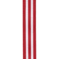 1" Red Stripe DESIGNER Ribbon | 25 YARDS - Designer DIY