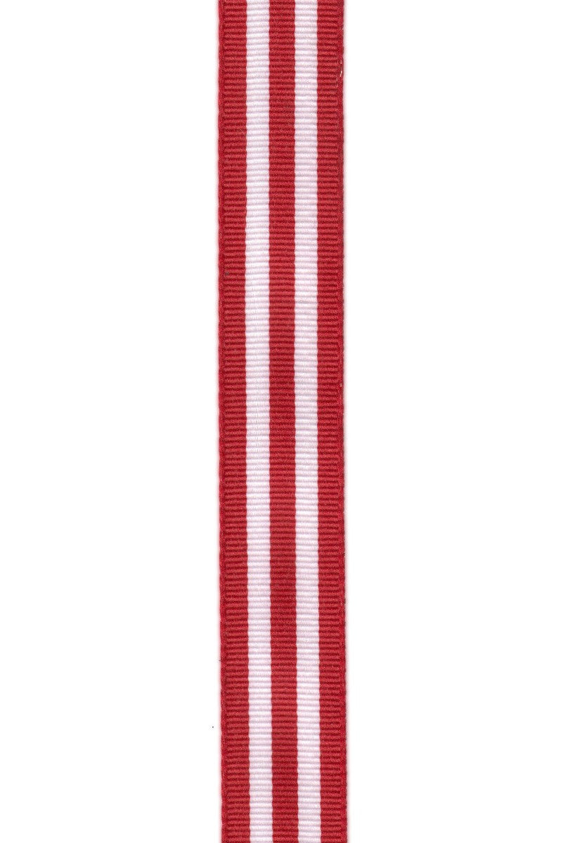 1" Red Stripe DESIGNER Ribbon | 25 YARDS - Designer DIY