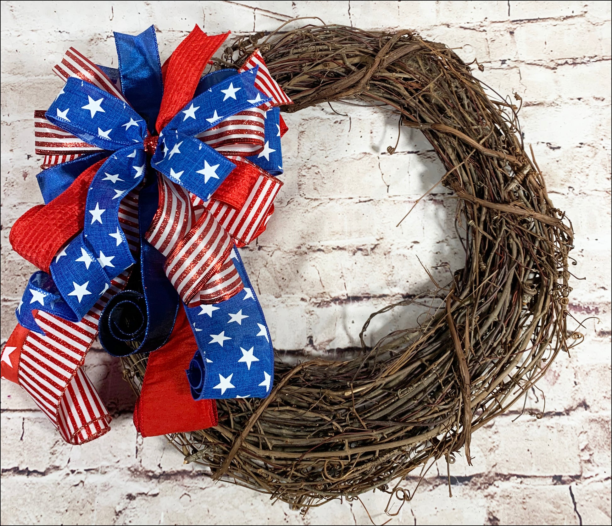 Patriotic Handmade Bow - Designer DIY