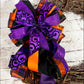 Purple & Orange Handmade Bow - Designer DIY
